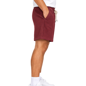 Pantalones Cortos Deportivos Casuales de Punto Waffle para Hombre, al por Mayor, con Cintura Elástica y Cordón Ajustable, para Gimnasio, Entrenamiento, Fitness, Verano - Product Image 2