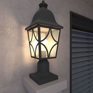 Outdoor Waterproof Aluminum Housing Glass Lamp Post <b>Light</b> Fixture Garden Patio Fence Deck Lighting-Outdoor <b>Pillar</b> <b>Lights</b> for - Product Image 4