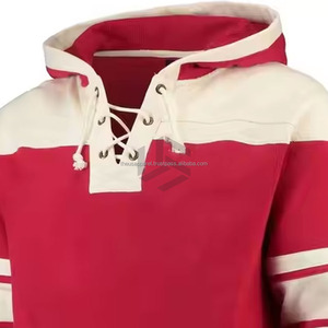 Heavyweight Ice Hockey Hoodies with Custom Design Regular Fit Short Sleeve for Winter Practice Sessions - Product Image 3