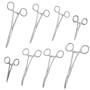 High Quality Hemostat Kelly Surgical Forceps Tool Hemostat Locking Clamps Forceps Curved/Straight Tip By Dentavex - Product Image 1
