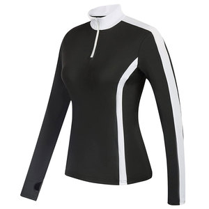 Camisa de Competición Ecuestre Personalizada para Mujer, Talla Grande, Casual, Bordada, Sólida, con Tecnología de Absorción de Humedad y Elasticidad - Product Image 1