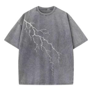 Camiseta de Algodón Oversize Estilo Vintage con Lavado Ácido, Etiqueta Privada, Ropa Urbana de Fábrica - Product Image 3