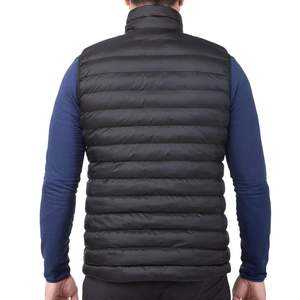 Gilet matelassé sans manches noir uni, respirant, coupe-vent, de haute qualité, design simple, pour hommes, fabricant professionnel, vêtements d'hiver - Product Image 4