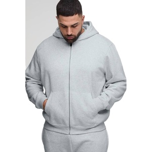 Sweat à capuche OEM personnalisé, brodé en 3D, imprimé par transfert thermique, uni, teint, 400 GSM, 100% coton, coupe-vent, écologique, pour homme - Product Image 1