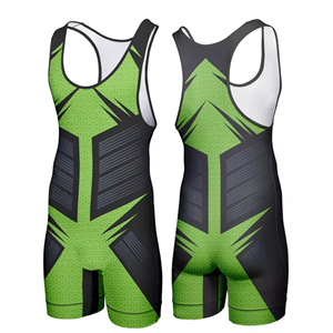Singlet de Lucha Libre sin Mangas, Transpirable, de Poliéster, Ajuste Regular, para Todas las Temporadas, Color Sólido - Product Image 1