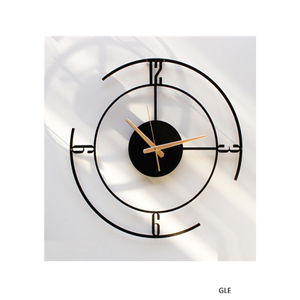Luxury Round Black Metal Wall <b>Clock</b> With Artistic Detailing Perfect For Modern Homes Apartments Offices Bedrooms And Hallways - Product Image 4