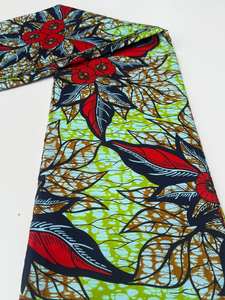 Tissu de pagne hollandais imprimé à la cire africaine de qualité supérieure avec des motifs lumineux idéal pour la création de vêtements traditionnels Kumasi - Product Image 4