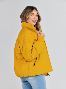 Professional Wholesale Rate Winter Puffer <b>Jacket</b> Women's Clothing Manufacturer Customized Hooded Breathable Quick Dry Front Logo - Product Image 2