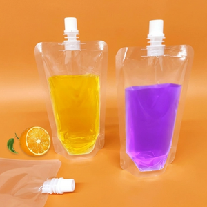 ถุงเครื่องดื่มและถุงแบบมีพวยกา ภาชนะพลาสติกแบบยืดหยุ่น บรรจุภัณฑ์แบบถือได้พร้อมถุงกันรั่วสำหรับเยลลี่และผลิตภัณฑ์เหลว - Product Image 6
