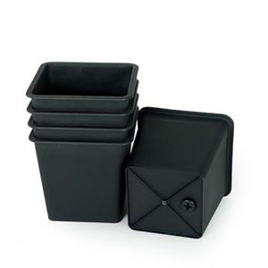 7.9 \ "vaso quadrato per piante da vivaio da giardino vasi di plastica con drenaggio confezione da 5 - Product Image 5