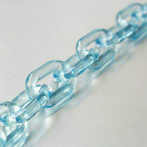 Cadena de eslabones de resina para decoración de pared, cadena transparente abierta para pared, hebilla de cadena, joyería DIY, cadena de eslabones cubanos de plástico acrílico para decoración de pared - Product Image 1
