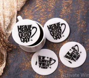 Posavasos de té con logo personalizado impreso a todo color, posavasos ecológicos de corcho y cartón para bebidas - Product Image 3
