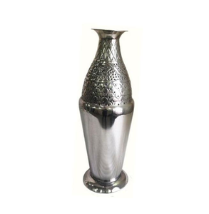 Vase décoratif floral en aluminium pour la décoration de maison de luxe, style contemporain et présence intérieure sophistiquée - Product Image 4