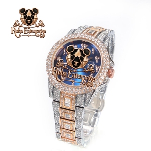 นาฬิกาอัตโนมัติประดับโมอิสซาไนต์ ตัวเรือนเหล็กโค้งมน สายโลหะ - Product Image 6