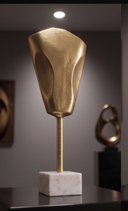 High Quality Decorative Sculptures Face Shape Aluminum Casted Sculpture Attractive <b>Table</b> Objects for Modern Decor - Product Image 5