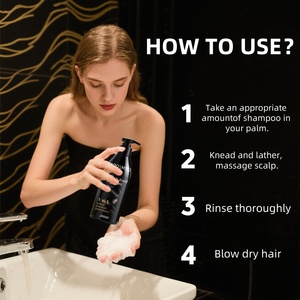 Champú tinte de cabello negro natural <span class=keywords><strong>para</strong></span> <span class=keywords><strong>hombres</strong></span> y mujeres sin amoníaco Color de cabello permanente Cobertura gris Fácil de usar en el hogar - Product Image 5
