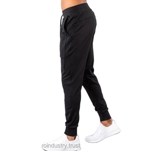 Pantalones Deportivos de Lona Ligeros con Logotipo Personalizado para Hombre, Pantalones Deportivos Ajustados de Secado Rápido con Elasticidad en 4 Direcciones, Pantalones de Gimnasio para Correr, Cintura Alta, 100% Algodón - Product Image 6