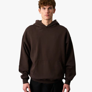 Vente en gros de sweat-shirts à capuche surdimensionnés pour hommes en coton 100% pour un style hivernal thermique de couleur Purple Haze, motif uni, impression de logo personnalisée - Product Image 1