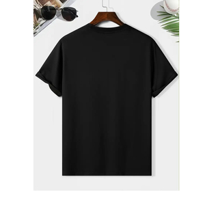 Ensemble polo et short homme été, couleur unie, impression sérigraphique personnalisée OEM, logo frontal, manches courtes, col rond. - Product Image 3