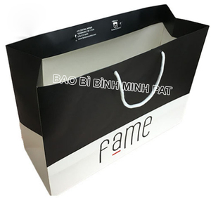 Logo imprimé personnalisé, sacs cadeaux en papier de Shopping de luxe, emballage avec poignée en ruban - Product Image 3