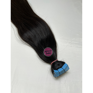 Extensiones de Cabello Adhesivas Invisibles 100% de Una Sola Capa, Grado 12A, Cabello Virgen Remy Indio, Doble Trama a Máquina - Product Image 3