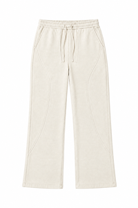 Pantalones de Salón Anchos Estilo Hip Hop Premium con Cintura Elástica, Corte Holgado de Tiro Medio, Color Liso, Primavera - Product Image 3