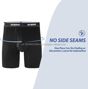 Sous-vêtements grande taille pour hommes, shorts en bambou, lingerie masculine, slips Ropa De Hombre, logo personnalisé, boxers en bambou pour hommes - Product Image 5