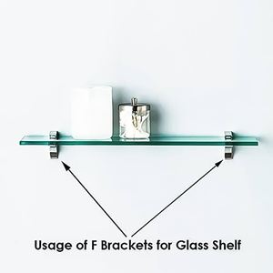 Par de soportes en forma de F de acero inoxidable de 8 mm, 10*8 mm - Product Image 2