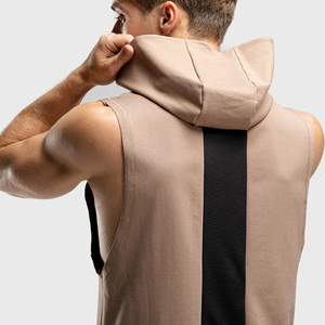 New Arrival Wholesale Men <b>Workout</b> Bodybuilding Sleeveless Hoodie Custom Colors Breathable Quick Dry Sleeveless <b>Hoodies</b> - Product Image 6