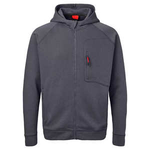 Sweat à capuche zippé 100% coton épais noir, coupe oversize, personnalisable, style boxy, court - Product Image 5