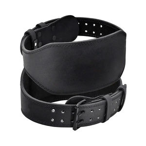 Professional Strong Breathable Non-Slip Heavy Duty Cowhide Leather Weightlifting Belt for Gym <b>Training</b> Deadlifts Bodybuilding - Product Image 1