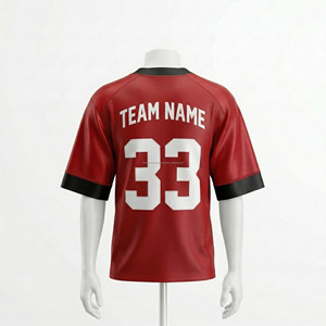 Wholesale Custom American Football Shirts-Custom Team Name Digital Print 100% Polyester Mesh Fabric Short Sleeves Custom Logo - Product Image 4