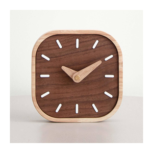 New Design Decorative Wooden Desktop <b>Clock</b> Personalized Wood Table <b>Clocks</b> Made in Vietnam - Product Image 4