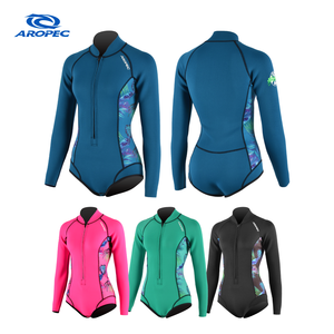 Combinaison en néoprène Aropec 2 mm pour femme - Combinaison intégrale à fermeture éclair sur le devant avec coutures plates, équipement confortable pour les sports nautiques, OEM/ODM disponible - Product Image 1