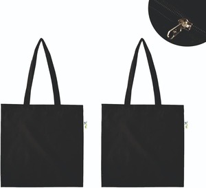 Black <b>Canvas</b> Shopping <b>Bag</b> <b>Large</b> Size Top Handle Shoulder Length Daily Use Tote <b>Bag</b> - Product Image 2