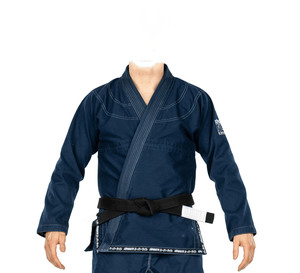 Kimono de BJJ Azul Marino, 100% Algodón, 450 Gramos, Duradero, Unisex para Adultos, Impresión Digital, Servicio OEM de Marca Personalizada - Product Image 1