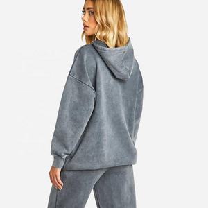 Écologique Econex Sports 2025 Survêtement d'hiver pour femme Motif solide À Capuche Zip Ensemble de 2 pièces Pantalon en tricot moulant Tailles Plus - Product Image 2