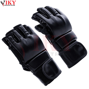 Produit tendance, couleur noire unie, qualité supérieure, prix de gros, vêtements de sport pour la lutte, impression de logo personnalisée, gants de boxe MMA - Product Image 4
