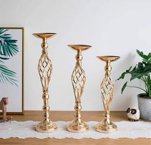 Jarrones Metálicos de Lujo LANJO de Alta Calidad al por Mayor para Bodas, Fiestas, Eventos, Recepciones, Cumpleaños, Soporte para Flores de Mesa - Product Image 5