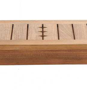 Mesa de Centro Rectangular de Madera de Teca, Diseño Moderno Minimalista, Mueble para el Hogar Estable - Product Image 4