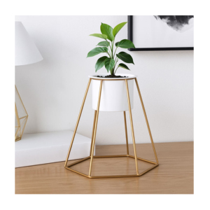 Home Decoration Artificial Flower Planter Tabletop Decoration Nordic Style <b>Gold</b> <b>Frame</b> Rack Decoration Pot Planter Flower Decors - Product Image 6