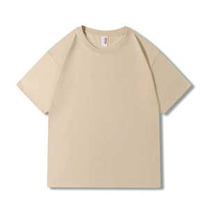 T-shirt en coton bleu clair pour homme, col rond, manches courtes, coupe classique, couleur unie, jersey tricoté, haut décontracté - Product Image 2