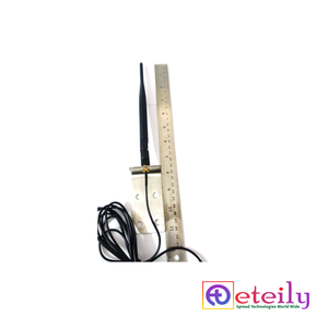 Antenne ETEILY Longue Durée 433MHz 5dBi en Caoutchouc avec Câble RG174 (3m) + Connecteur Mâle (avec Support en L) IP65 Fabriquée en Inde - Product Image 2