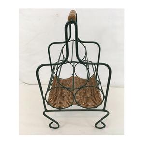 Decorative Bottle <b>Storage</b> <b>Rack</b> Made Of Rattan For Rustic Dining Room Styling And Functional Everyday Use - Product Image 1