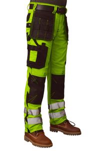 Men’s Reflective <b>Work</b> <b>Cargo</b> Trousers – Heavy Duty Safety Workwear Multi-Pocket Utility <b>Pants</b> - Product Image 4