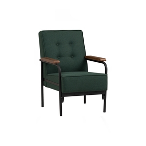 Sofá Individual Moderno de Tela, Sillón Tapizado con Estructura Metálica para Sala de Estar de Alta Gama, Apartamento y Suite de Hotel - Product Image 1