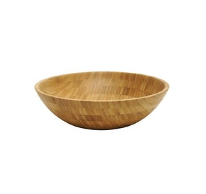 Bol de service en bois d'acacia, design moderne, écologique, pour les fêtes, fait main, durable, décoration de la maison, vaisselle pour servir les aliments - Product Image 5