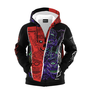 Unisex Custom Logo Full <b>Zip</b> <b>up</b> Hoodies with Sublimation Colorful Zipper <b>Hoodie</b> for Men Women Kids - Product Image 1