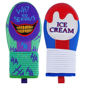 BIG CRAZY Gants de baseball à design crâne coloré, ajustables, avec protection de la paume, pour l'entraînement - Product Image 5