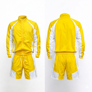 Conjunto de Chaqueta Cortavientos de Nailon Arrugado Premium Personalizado con Sudadera y Pantalones Cortos a Juego, Ropa Urbana, Fabricación Personalizada OEM ODM Directo de Fábrica - Product Image 2